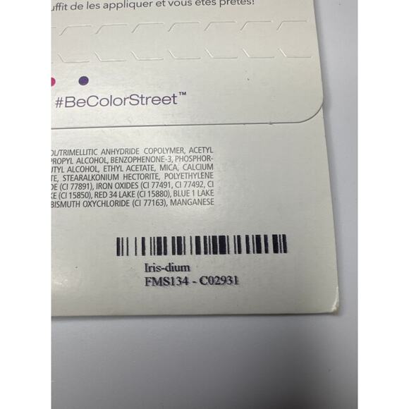 NWT Color Street “Iris-dium” Amethyst With A Rich Metallic Finish Nail Strips - Picture 3 of 4